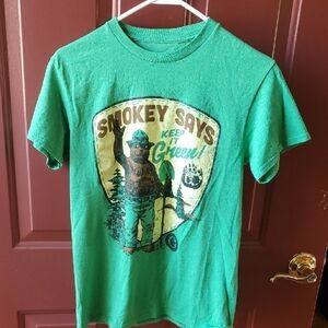 Green Smokey Bear Graphic Tee